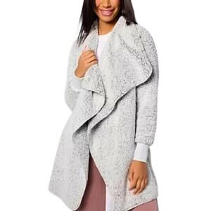 Bumblebella by Jill Martin Petite Sherpa Cascading Cardigan New Medium